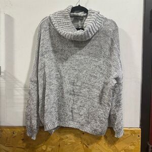 Wooden Ships Women's Cowl Neck Pullover Sweater Gray Size S/M Casual Knit